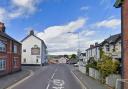 The A489 going through the village of Kerry. From Google Streetview.