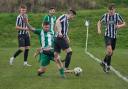 Action from Forden United's defeat to Tregaron Turfs.