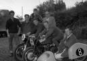 Motorcycle enthusiasts in Welshpool in 1964. Picture by Don Griffiths.