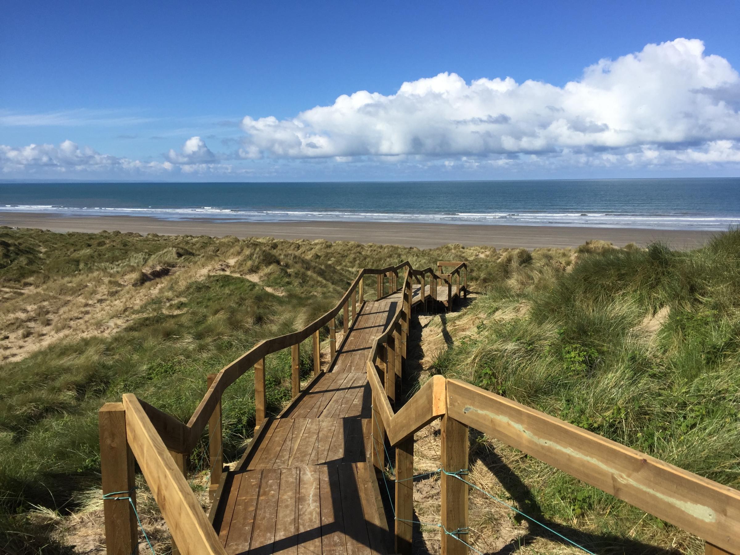Ynyslas sea view. Picture by Natural Resources Wales