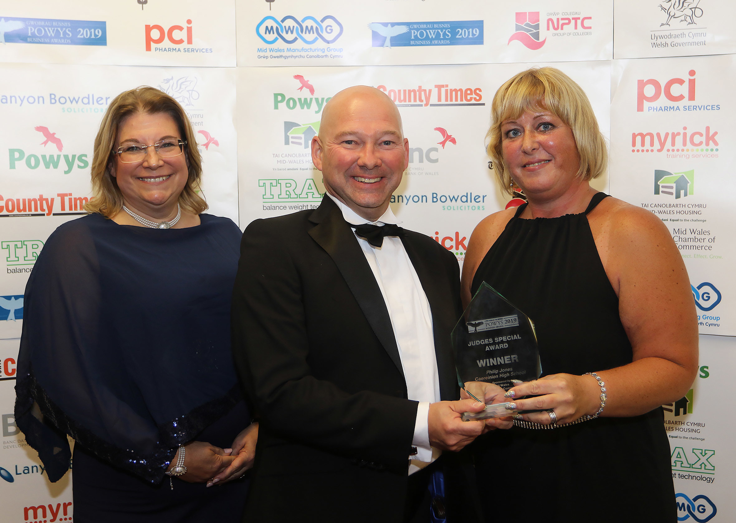Powys Business Awards 2019..Winner of the Judges Award, Phil Jones, Caereinion High School..Picture by Phil Blagg..PB490-2019-102.