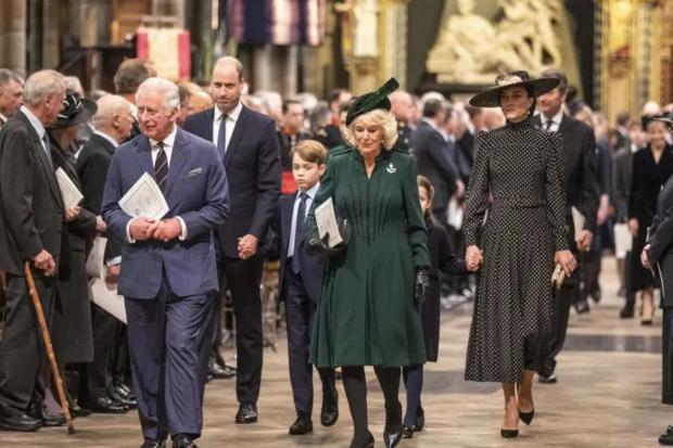 County Times: Harry and Meghan did not attend the Duke of Edinburgh's memorial service in London last month (PA)