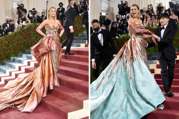 County Times: Blake Lively at the 2022 Met Gala. Credit: PA