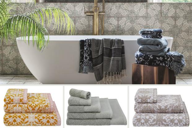 County Times: M&S towels in new Fired Earth homeware collection. Credit:M&S