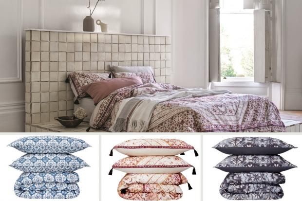 County Times: M&S bedding in new Fired Earth homeware collection. Credit: M&S