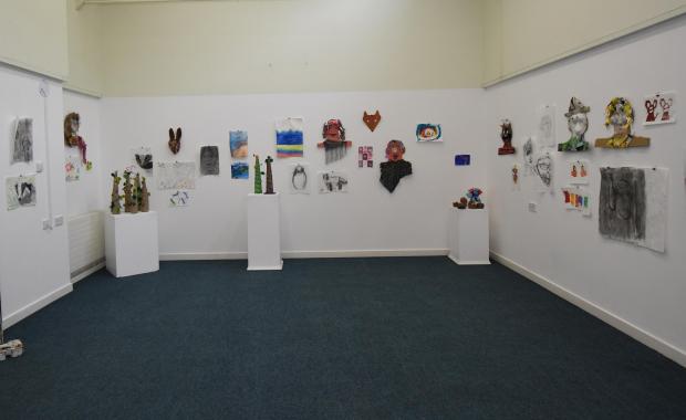 County Times: Young members of Saturday Art Club are displaying their work at Llandrindod's Centre Celf