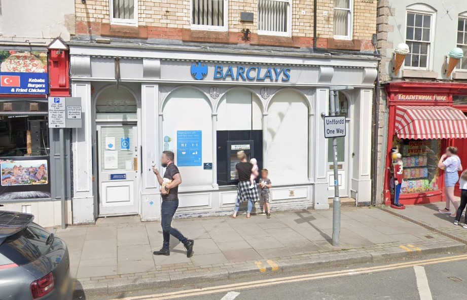 Barclays branch in Broad Street, Welshpool