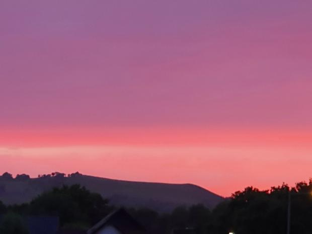 County Times: Purple and pink skies. Picture by Karen Brown.