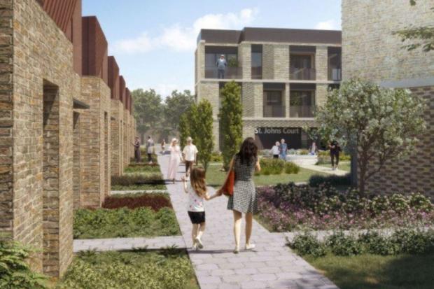 An artist's impression of the proposed Newport City Homes development in Oak Road, Rogerstone. Picture: via Asbri Planning