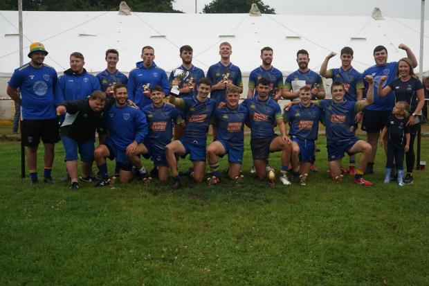 County Times: Aberaeron line up at the Sion Wyn 7s.