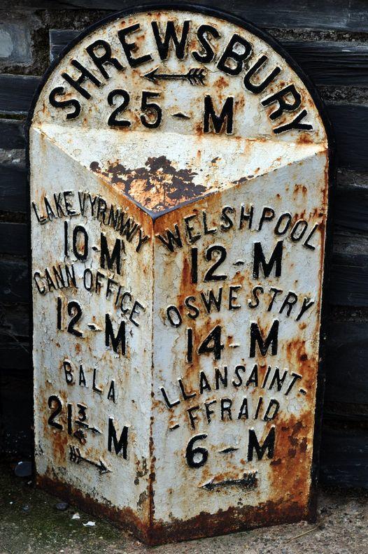 County Times: A road sign from the past in Llanfyllin. Picture by Gary Williams.