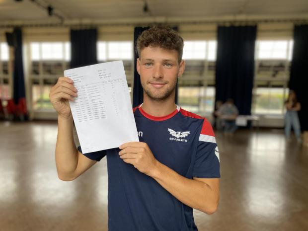 County Times: Iwan Jerman, from Carno, is going to study sport and geography at Loughborough University after achieving AAAB 