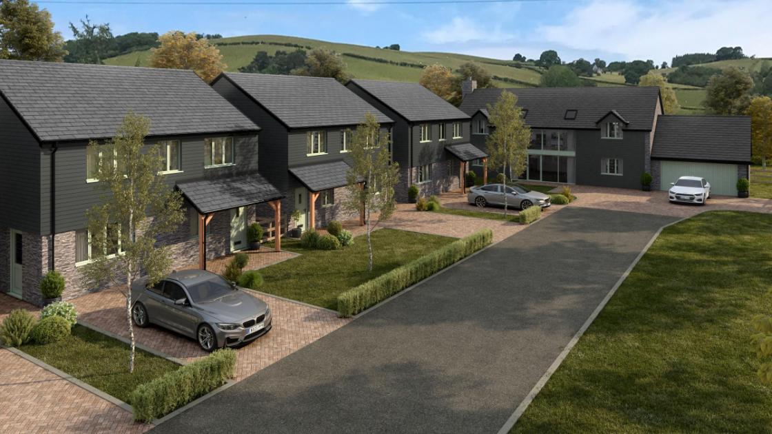 Developers reveal plans for new builds in Powys village 