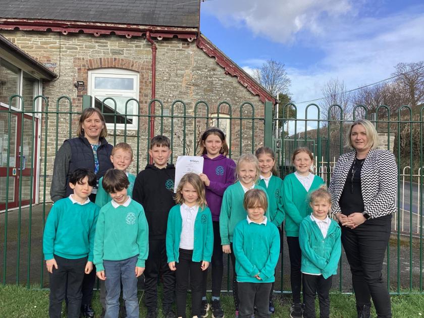 Powys primary school celebrates 'fantastic' Estyn report 