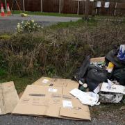 The rubbish was dumped at the allotment in Presteigne