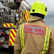 The fire broke out at a building on an industrial estate