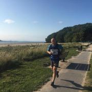 Dave Milborrow ran almost 600 miles around Powys and south Wales