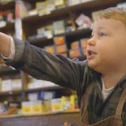 Two-year-old Arthur Jones is the star of the 2019 Hafod Hardware Christmas commercial, spending a day working at the shop Pictures courtesy of Hafod Hardware