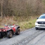 This quad bike was seized by officers