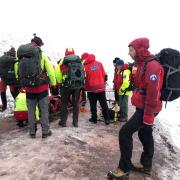 The lady was assisted by fellow walkers and two mountain rescue teams