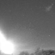The fireball was spotted over the skies of Shropshire and the sonic boom it created was heard throughout Powys