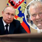 Putin's Russia has issued sanctions against Glyn Davies (inset). Main Pic: PA.