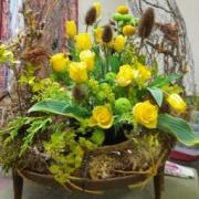 One of Jackie Jones' floral displays presented at the meeting