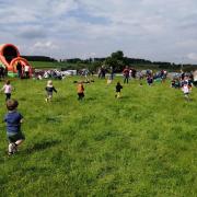 Children's races at the 2022 Llanbister Show.