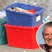 Cllr Ian Harrison has been left frustrated by the lack of collections in Guilsfield.
