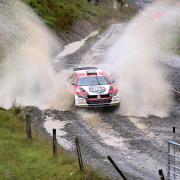 Jason Pritchard in action in the Select Security Services Rally Time Trial at Sweet Lamb. Picture by Bob Benyon.