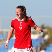 Wales' Carrie Jones  during the International Friendly against New Zealand at Pinatar Arena, Spain (Pic by Kunjan Malde/FAW)