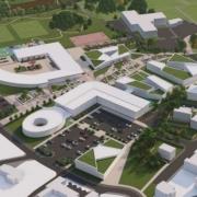 North Powys Wellbeing Campus graphic -2 - how the campus could look.