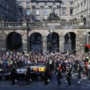 King Charles III, the Princess Royal, the Duke of York and the Earl of Wessex walk behind Queen Elizabeth II's coffin during the procession from the Palace of Holyroodhouse to St Giles' Cathedral, Edinburgh. Picture date: Monday September 12,