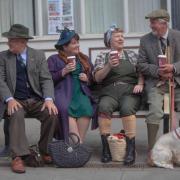 Visitors to the 1940s weekend in Welshpool. Pic: Nita Ashworth