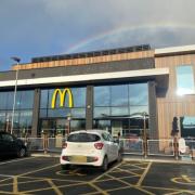McDonald's restaurant in Buttington, Welshpool.