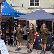 Entertainment at last year's Welshpool 1940s Weekend.