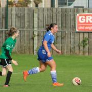 Carys Gittins in action for Abergavenny. Picture by Andrew Kennedy.