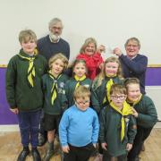 Builth Scouts cheque P19 pic