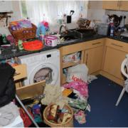 The kitchen inside the house Sinead James shared with Kyle Bevan and her three children.