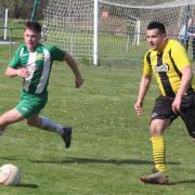 Action from Penparcau's clash against Radnor Valley. Picture by Stuart Townsend.
