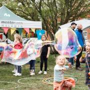 Hundreds of people enjoy music and performances at Newtown Spring Fayre