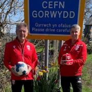 Neighbours Mandy Gornicki and Dave Barlow will be representing Wales at the International Walking Football Federation European Championships next month