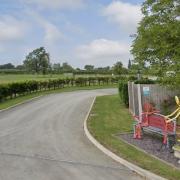 The Vine Caravan Site, Arddleen from Google Streetview.