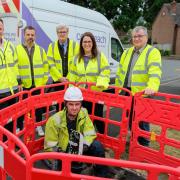 MP Fay Jones was given a tour of the work being done in Builth Wells, which is making faster and more reliable full fibre broadband available to homes and businesses in the local area.