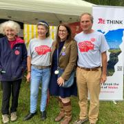 Brecon and Radnorshire MP Fay Jones visited the RE-Think: Don't Break the Heart of Wales stand at the Royal Welsh Show