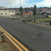 The accident has left substantial damage to the bollards on the bridge