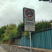 A 20mph speed limit on Milford Road in Newtown.