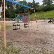 The Waun Capel Park area in Rhayader is a picturesque spot but has been described as outdated, with children’s play equipment in need of replacing