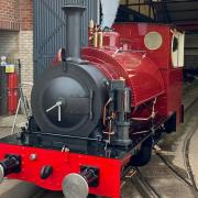 No 10 locomotive, known as Falcon, on Corris Railway.