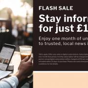 Powys County Times readers can subscribe for just £1 for 1 month in this flash sale